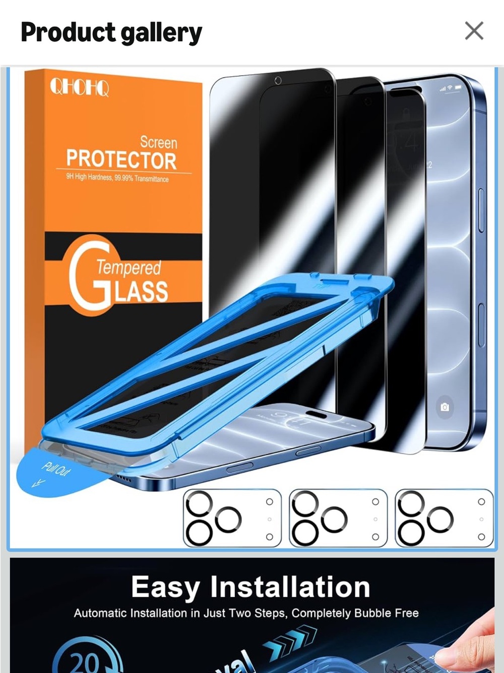 iPhone 18 pro privacy screen protector